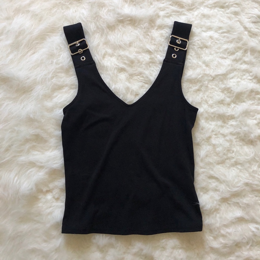 black tank top
